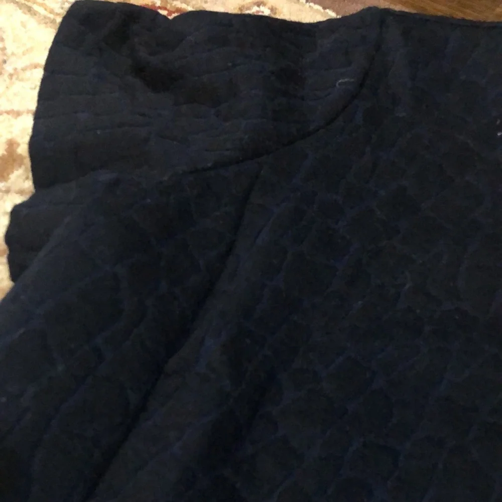 Tory Burch Textured Short Sleeve Flounce Dress
